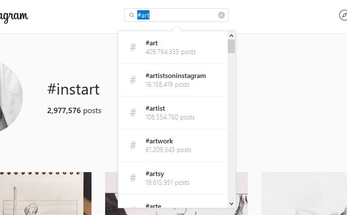 Instagram hashtag recommendation example